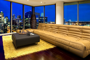 Длинный эргономичный диван ДеФранс для гостиной 